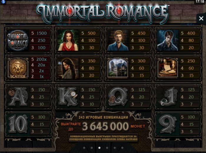 Immortal Romance Слот Immortal Romance